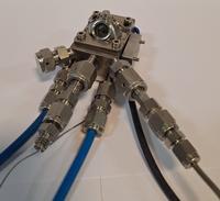 photo of praying mantis high temperature reaction chamber